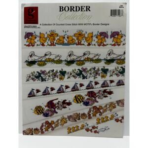 VTG Border Collections Counted Cross Stitch 7 Designs to Create Book